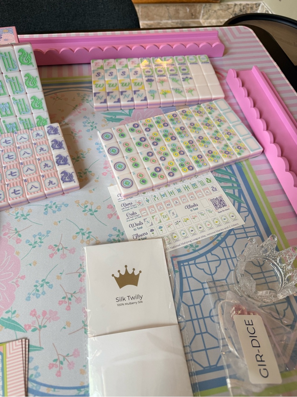 The Royal Mahjong Society Girly Girl set. NWT. Bundle . So adorable . Unique - Picture 6 of 16